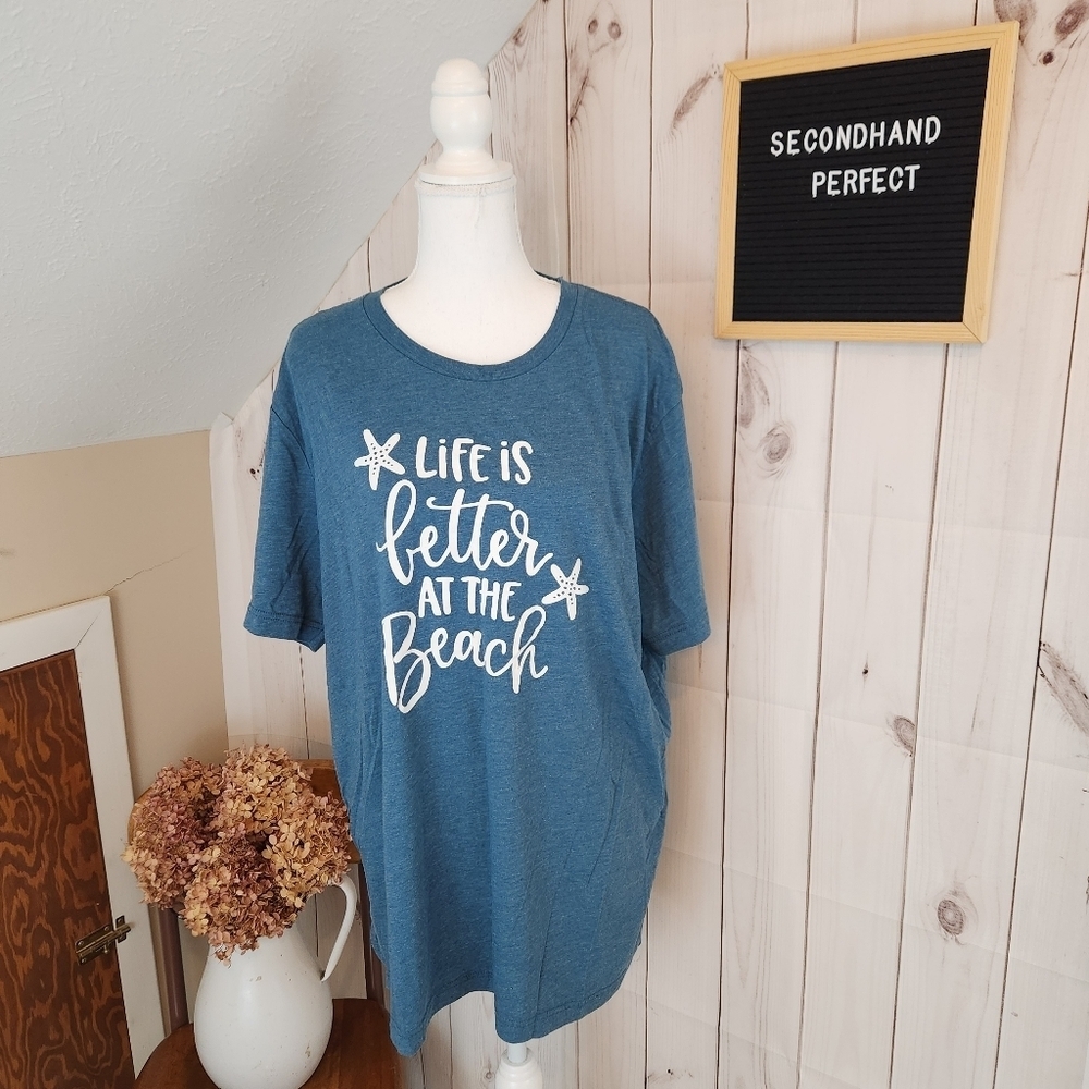 Bella Canvas Life is a Beach Graphic Tee
